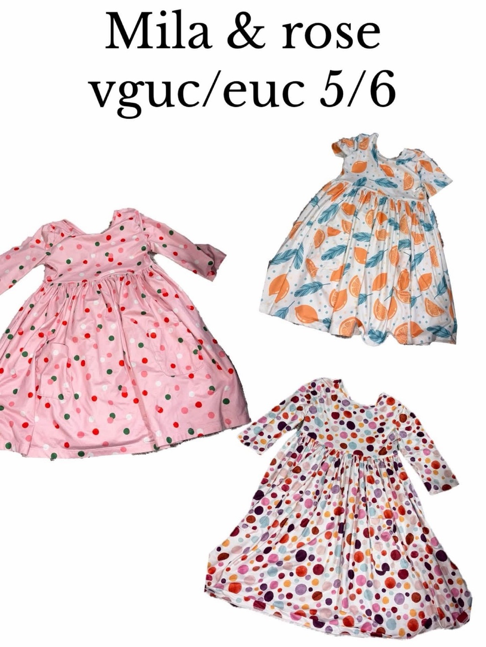 Mila and rose 5/6 girls dress bundle